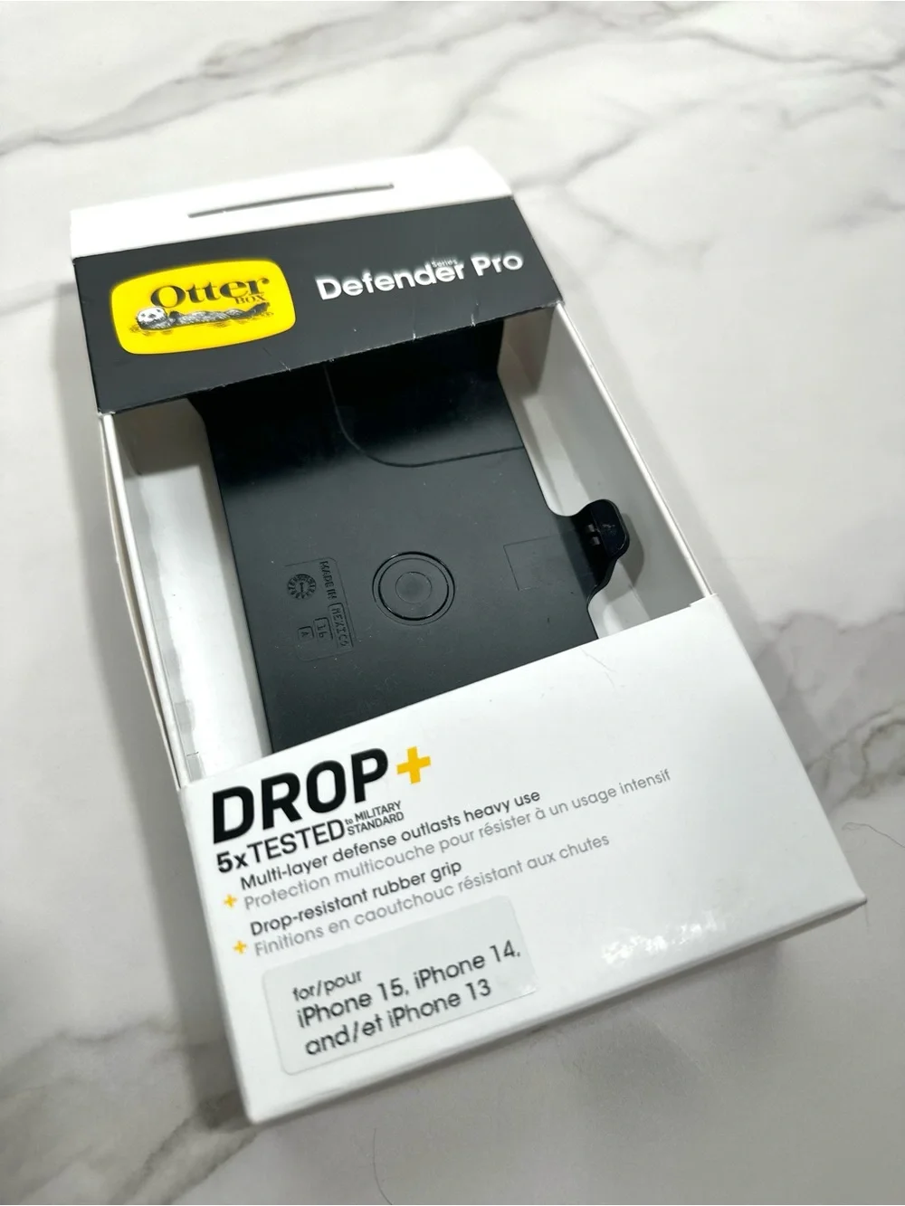 OtterBox Defender Pro Black Case iPhone 13, 14, 15 (Only Back Piece Included)